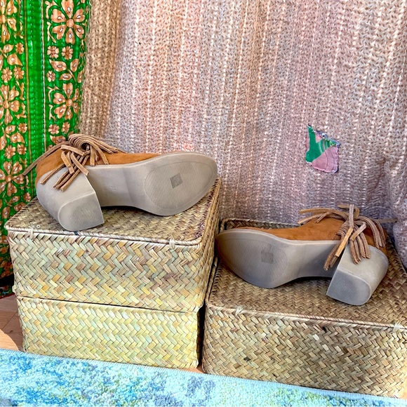 H&M Divided Suede Fringe Boots, Size 7 - Picture 9 of 11